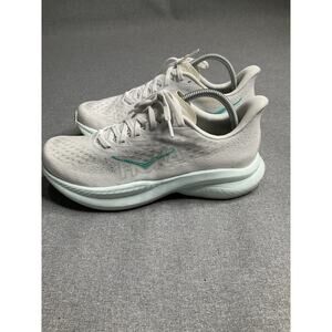 Hoka One One Mach 6 Frost White Blue Running Shoes Women's US 9.5 B.